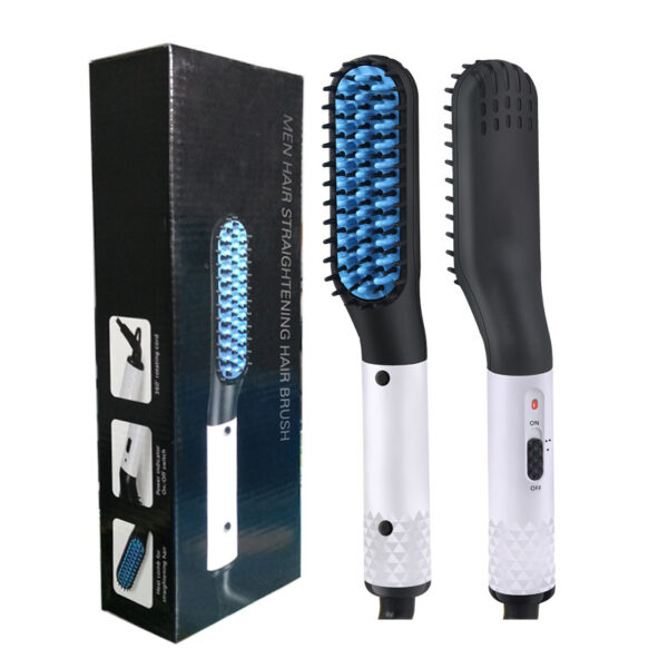 Multifunctional Hair Straightener Hair Comb Brush Men Beard Straightener Straightening - Image 5