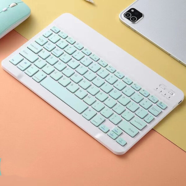 Compatible with Apple , Color Macaron Ultra-Thin Wireless Keyboard And Mouse - Image 6