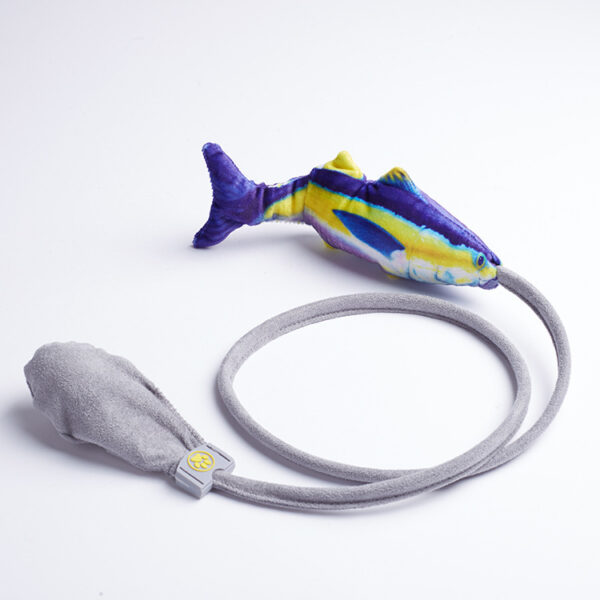 Creative Pet Funny Cat Artifact Simulation Fish Cat Toy Interactive Plush Trick Cat Pet Toy - Image 2