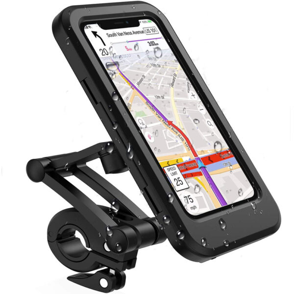 Bicycle Mobile Phone Holder Waterproof Motorcycle Mobile Phone Navigation Support - Image 4