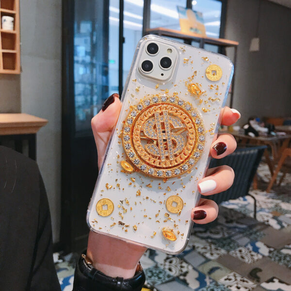 3D Diamond Dollar Turnplate Phone Case Luxury Designer - Image 5