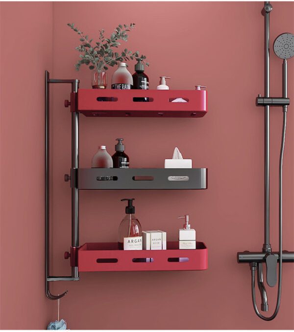 Toilet Shelf Bathroom Cosmetic Vanity Free Punch Vanity Sink Light Luxury Toilet Storage Rack - Image 4