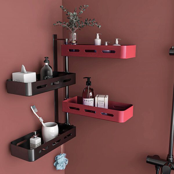 Toilet Shelf Bathroom Cosmetic Vanity Free Punch Vanity Sink Light Luxury Toilet Storage Rack - Image 3
