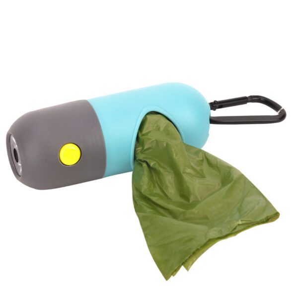 LED Pet Waste Bag Dispenser With Light Capsule Dog Toilet Picker Pets Supplies Portable Garbage Bags Organizer - Image 8