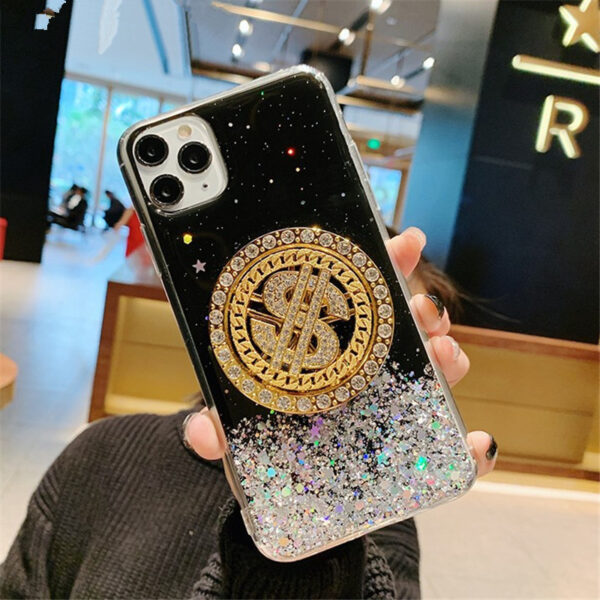 3D Diamond Dollar Turnplate Phone Case Luxury Designer - Image 8