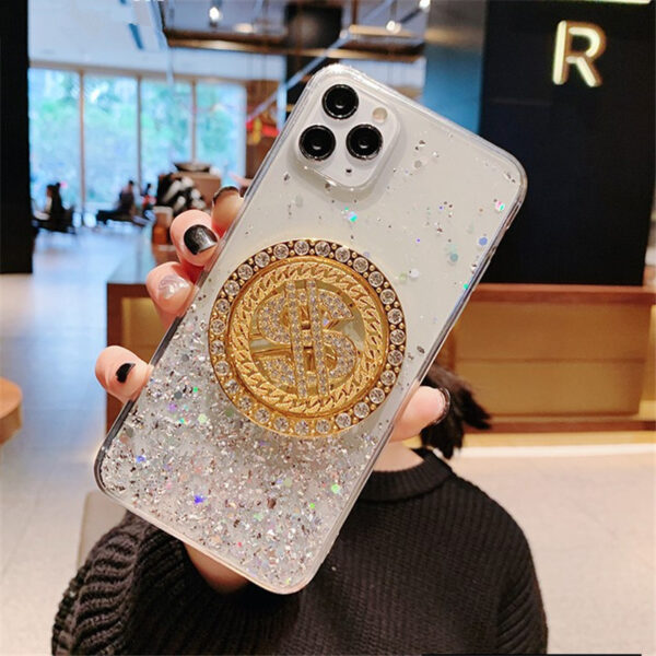 3D Diamond Dollar Turnplate Phone Case Luxury Designer - Image 7