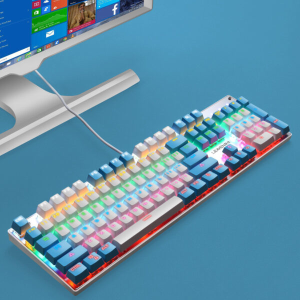 Luminous Punk Keyboard USB Wired Computer Gaming Keyboard - Image 3