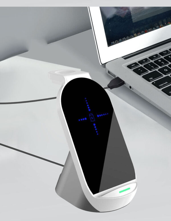 Mobile Phone Watch Earphone Charging Stand 15W Fast Charging Base - Image 2