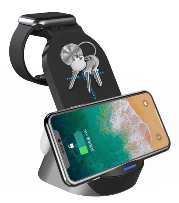 Mobile Phone Watch Earphone Charging Stand 15W Fast Charging Base - Image 3