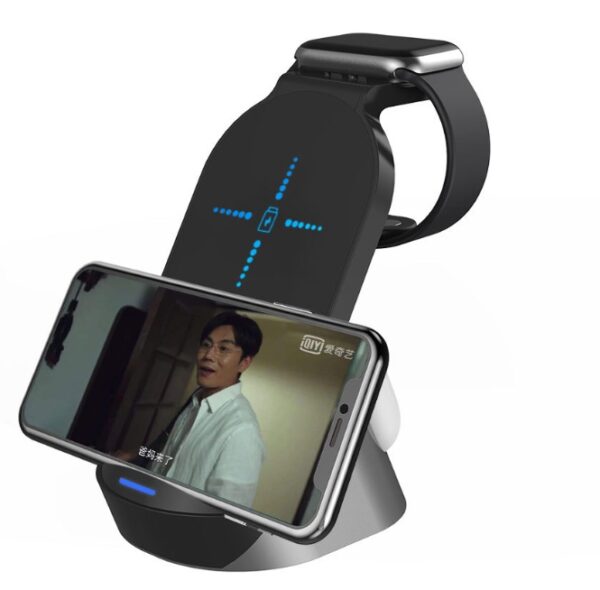Mobile Phone Watch Earphone Charging Stand 15W Fast Charging Base - Image 4
