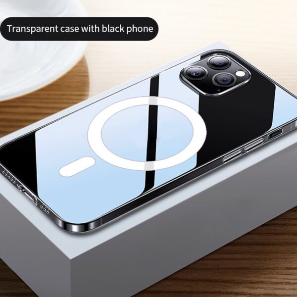 12 Magnetic Phone Case Anti-drop Transparent Protective Cover - Image 2