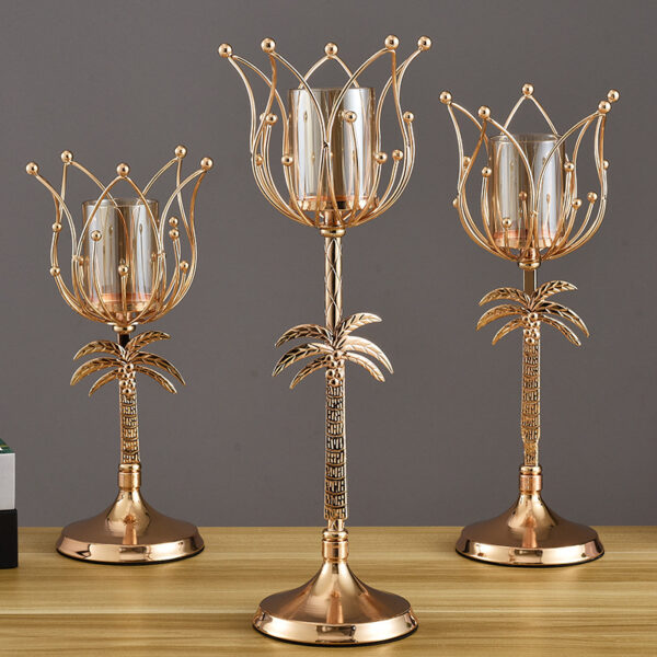 Candle Holder Dining Table Candle Light Dinner Candle Holder Decoration - Image 5