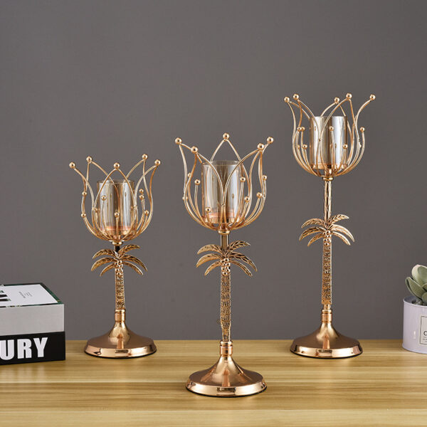 Candle Holder Dining Table Candle Light Dinner Candle Holder Decoration - Image 4