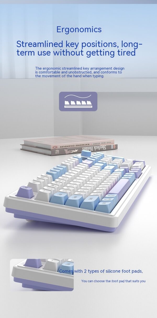Wireless Bluetooth Mute Keyboard E-sports Office Keyboard - Image 8