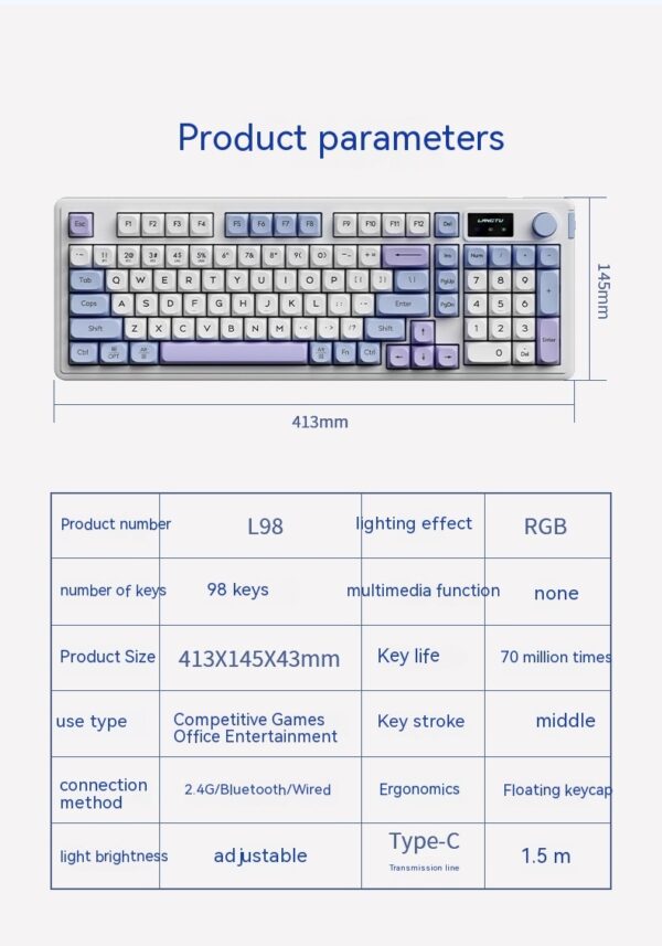 Wireless Bluetooth Mute Keyboard E-sports Office Keyboard - Image 10