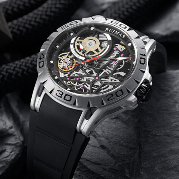 Automatic mechanical watch silicone strap - Image 3