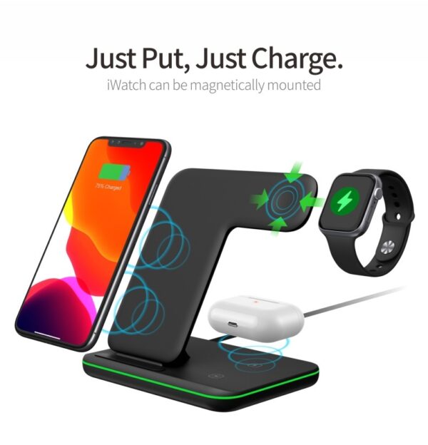 Wireless Charger Mobile Phone Watch Headset  Fast Charging Stand Desktop - Image 5