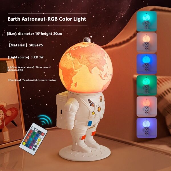 Creative Astronaut Moon Charging Astronaut Small Night Lamp - Image 9