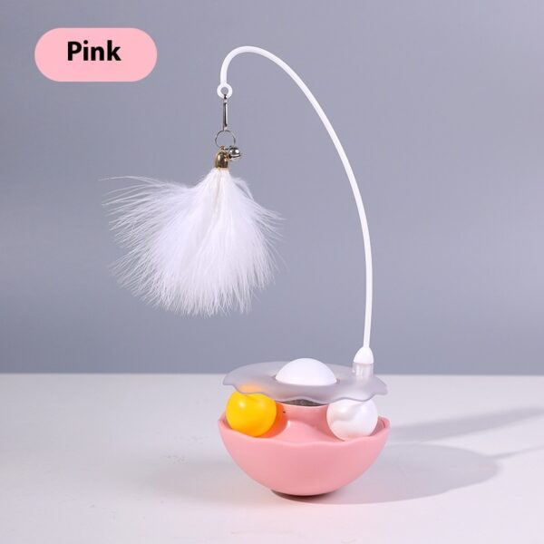 Cat Interactive Toy Funny Tumbler Toy Kitten Exercise Catching Leaky Food Ball Teaser Feather Wand Toys For Cat Accessories Pet Products - Image 7