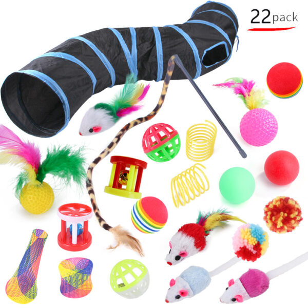 Cat Toy Set Funny Cat Assembled Toys Cat Tunnel Cat Tunnel Pet Supplies - Image 6