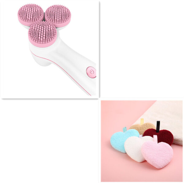 3D Smart Massage Cleanser Electric Cleanser Electric Silicone Facial Cleanser - Image 7