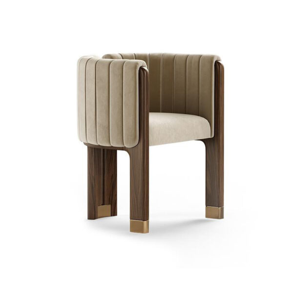 Italian Minimalist Ash Wood Solid Wood Dining Chair Household - Image 5