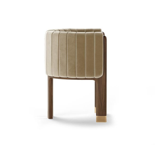 Italian Minimalist Ash Wood Solid Wood Dining Chair Household - Image 2