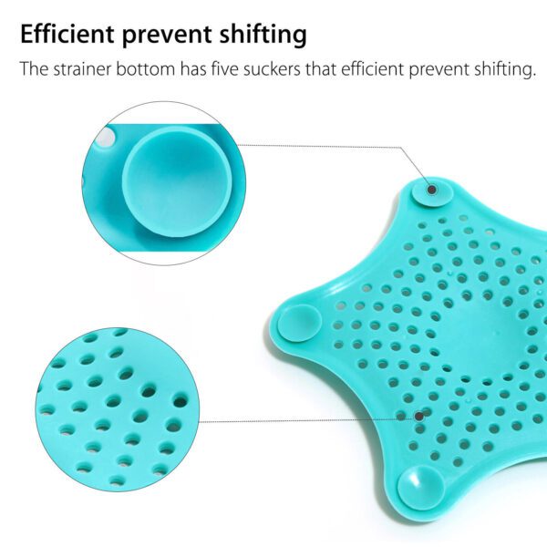 3PCS Silicone Starfish-shaped Sink Drain Filter Bathtub Hair Catcher Stopper Drain Hole Filter Strainer For Bathroom Kitchen Toilet - Image 8