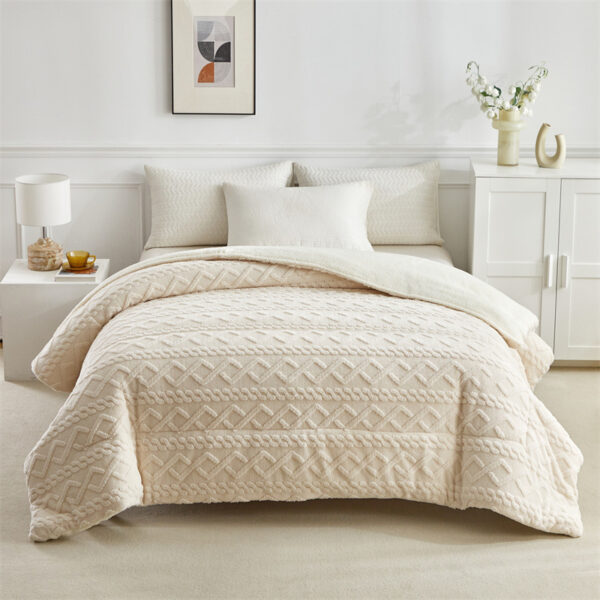 Coral Flannel Winter Polyester Blanket - Image 8