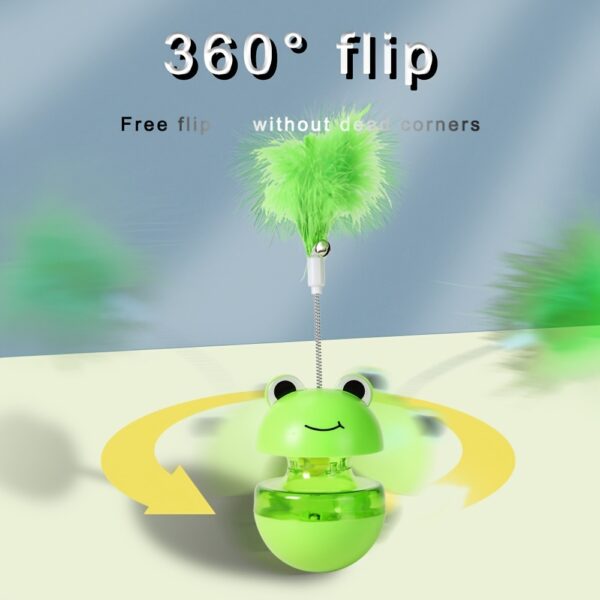 Pets Cat Toy Frog Tumbler Food Dropping Ball Pet Products - Image 3
