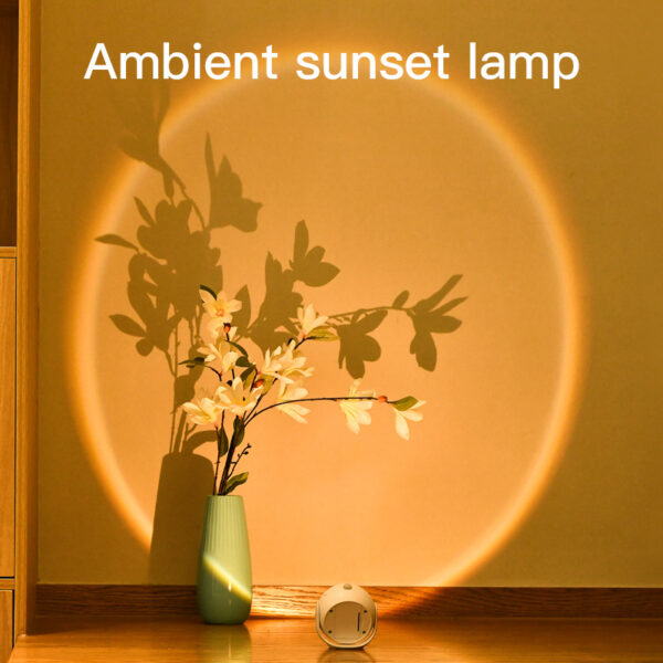 Adjustable Angle Human Sensing Light, Wireless Sunset Light, Indoor Spotlight, Corridor, Living Room Wall Light, Rechargeable And Installed Dry Battery - Image 3
