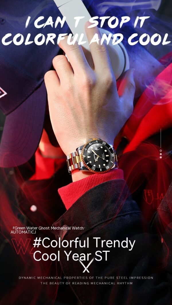 Steel Belt Mechanical Watch - Image 9