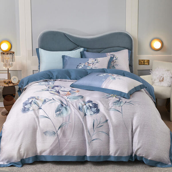 Tencel Four-piece Large Version Series Focus On High-end Bedding - Image 9