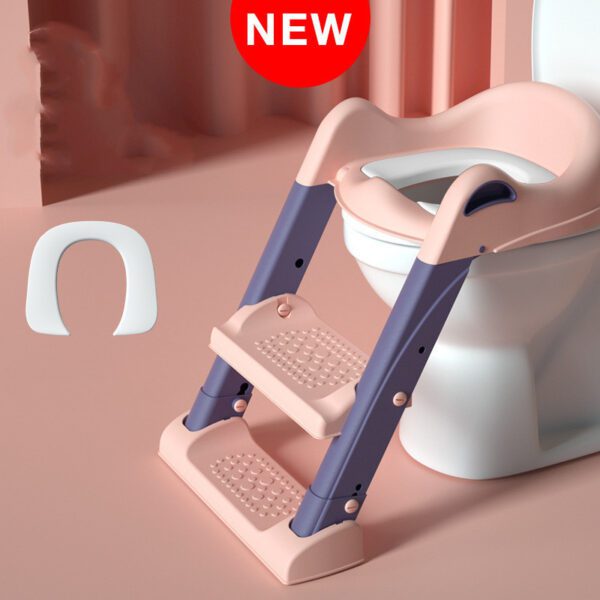 Stair-type Male And Female Baby Ladder Folding Rack Ring Cushion Child Toilet - Image 4