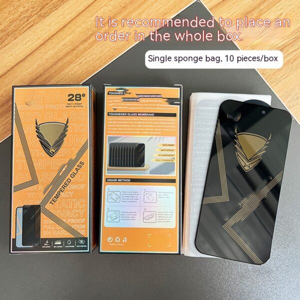 Anti-peep Film HD 8 Glass Protector 12pro Tempered Glass Screen Protector For Mobile Phone Wholesale - Image 5