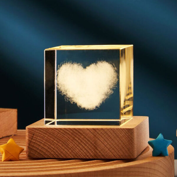 3D Transparent Crystal Cube Desktop Decoration Small Night Lamp Bedroom Home Decor For Kids Party Children Birthday Gifts - Image 6