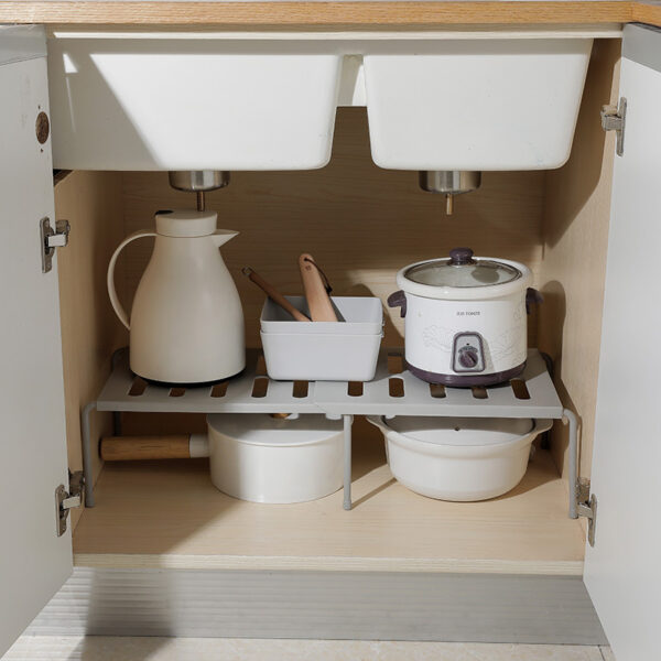 Telescopic kitchen rack kitchen supplies rack - Image 4