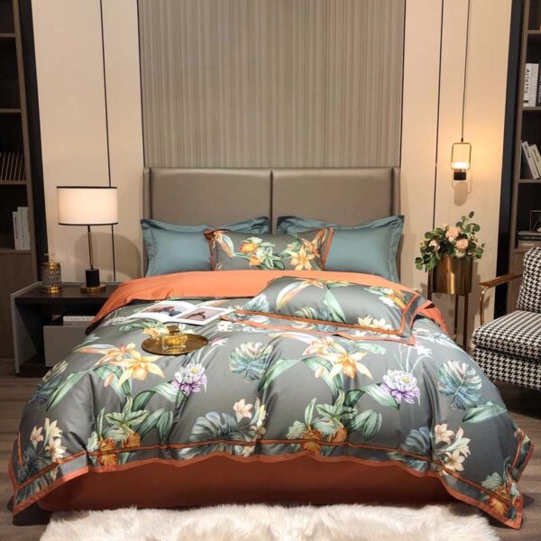 Four-piece Printed Long-staple Cotton  Villa Quilt Cover - Image 5