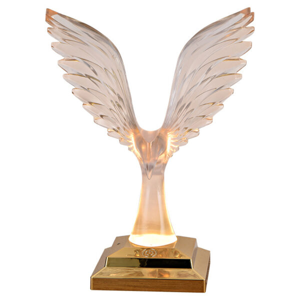 Crystal Eagle Desk Lamp Wireless Charging Touch Ambient Light - Image 5