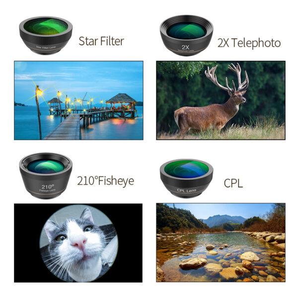 6 in 1 mobile phone lens set - Image 9