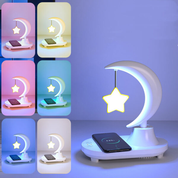 Colorful Net Red Atmosphere Night Light Wireless Charging Desk Lamp - Image 5
