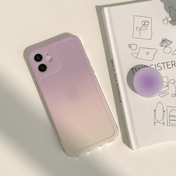 Korea Ins Gradient Silicone Mobile Phone Case - Image 2