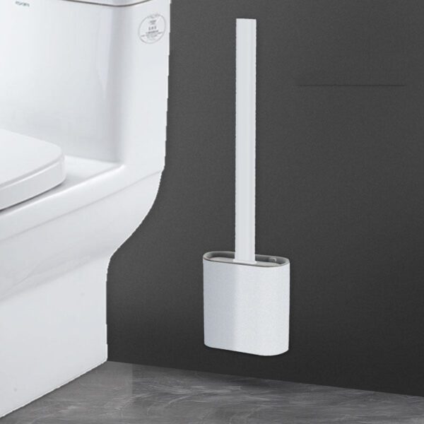 Creative Wall-Mounted Soft Brush With Cover For Toilet Washing - Image 8