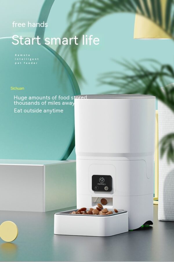 6L Remote Intelligent Life Automatic Pet Feeder Cat Timing WIFI - Image 2