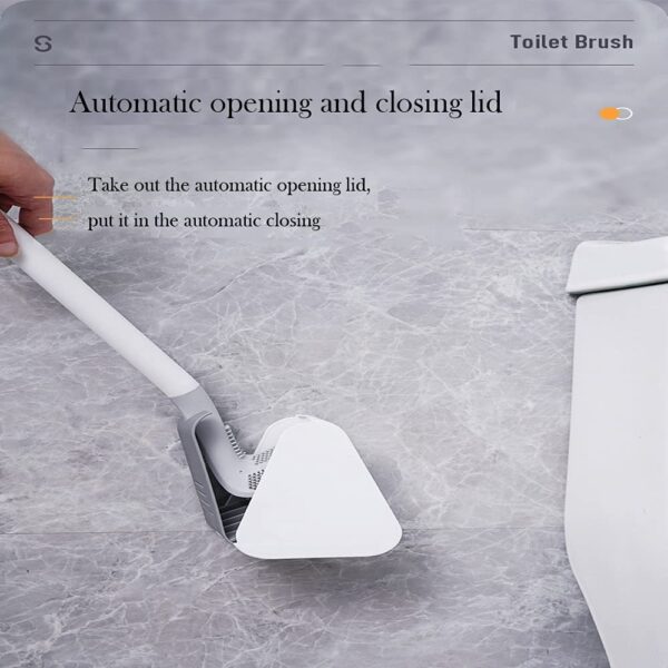 Golf Toilet Brush Wall-Mounted Cleaning Tools Silicone Flexible Bristles Brush Bathroom WC Accessories Cleaning Brush Tools - Image 4