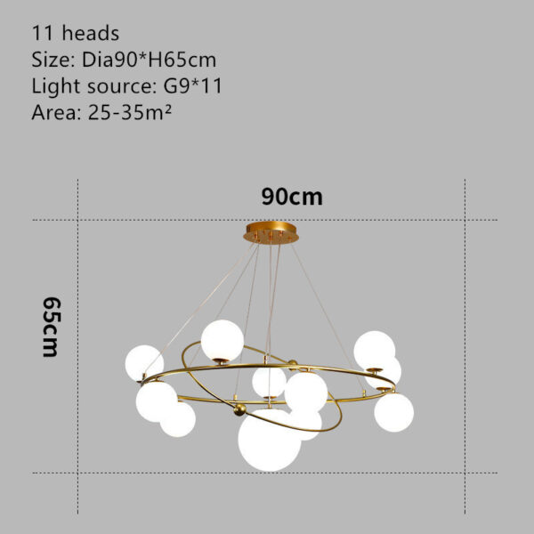 Modern Minimalist Children's Dining Room Personality Creative Fashion Chandelier - Image 6