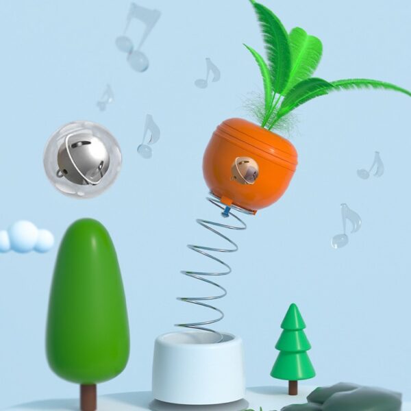 Cat Leaking Food Toy Self-Playing Tumbler Toys Funny Swing Feeder Carrot Kitten Puzzle Interactive Game Exercise Pet Supplies - Image 2