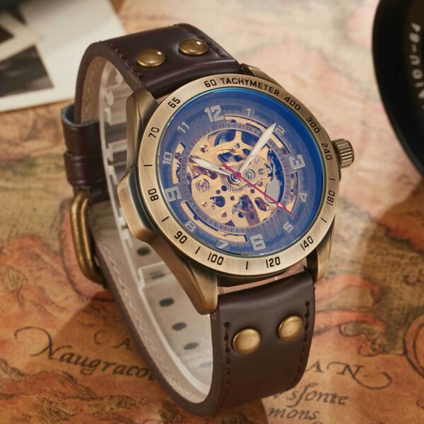 Men's Fashion Hollowed-out Automatic Mechanical Watch - Image 8