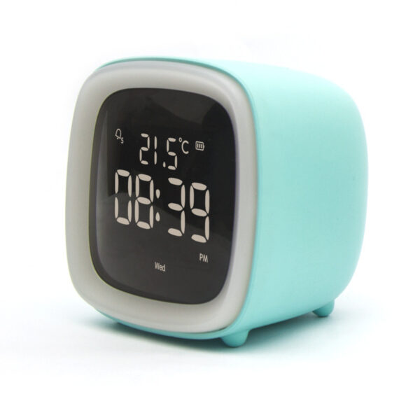 Rechargeable Alarm Clock Night Light Digital Electronic Clock With Temperature Display For Children Desk Clock - Image 10