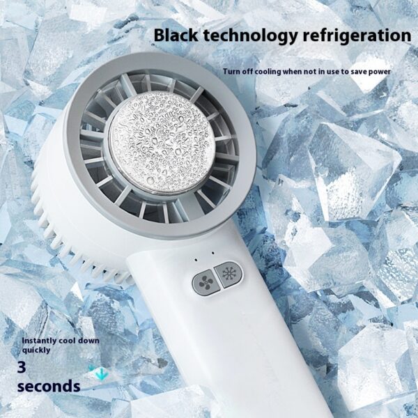 2024 Summer Gadget Handheld Turbo Jet Fan Mini Portable Ice Cold Fan Generation Brushless Motor Wind High Speed Duct Fans Violent Blower - Image 3